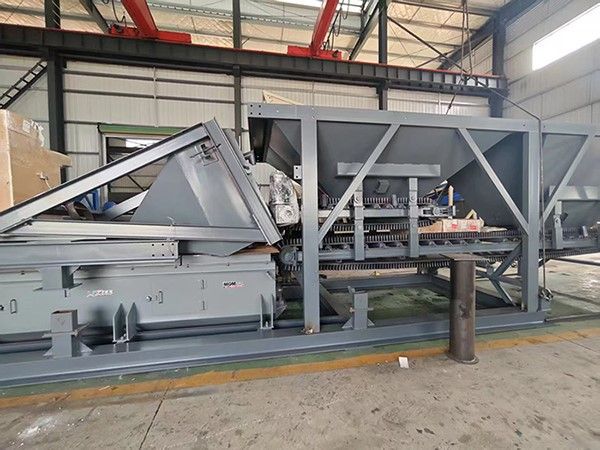 WBZ600 stabilized soil mixing plant components packaged for international shipping to Romania